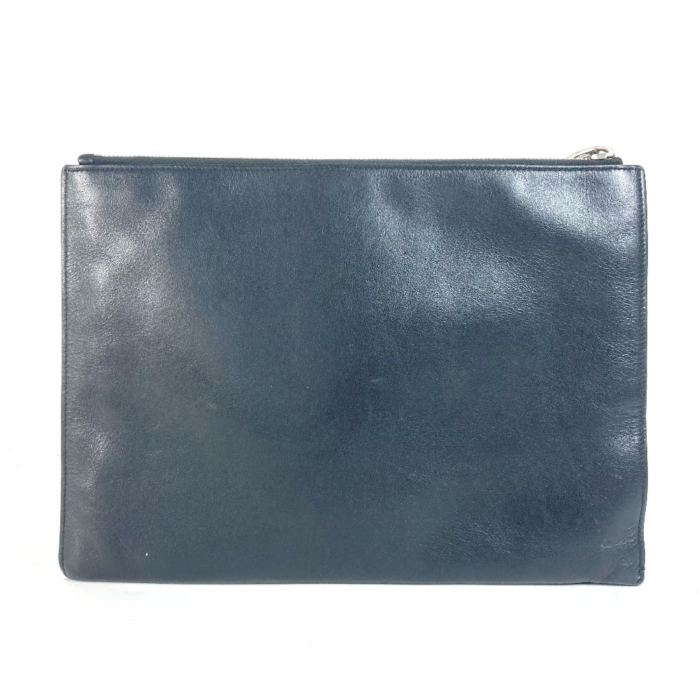 SAINT LAURENT PARIS Clutch bag 397294 leather black logo mens