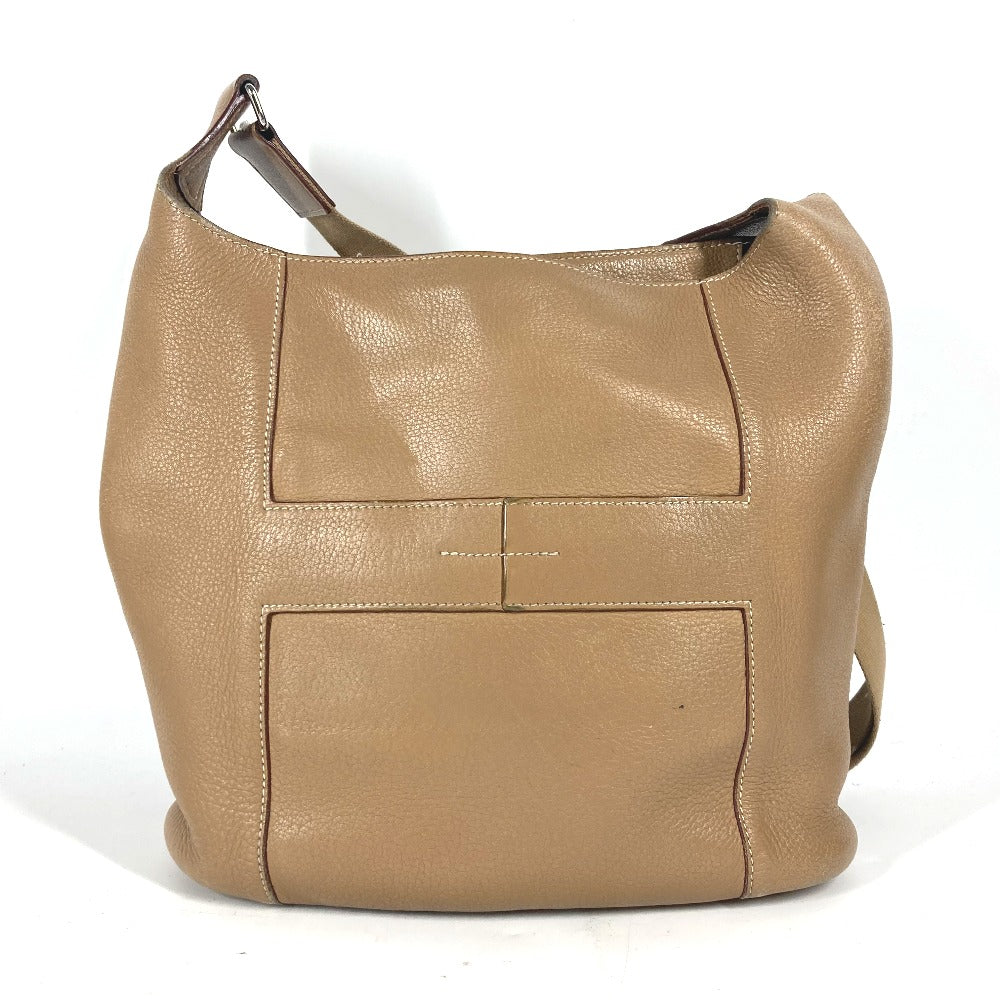 HERMES Shoulder Bag leather beige Good News PM Women