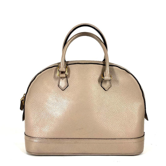 LOUIS VUITTON Handbag leather gray Parnasea Alma PM