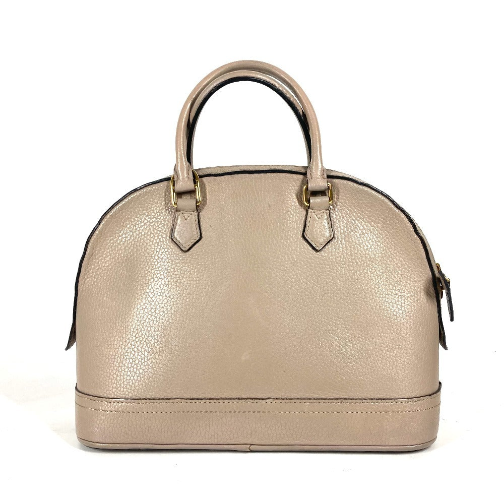 LOUIS VUITTON Handbag leather gray Parnasea Alma PM