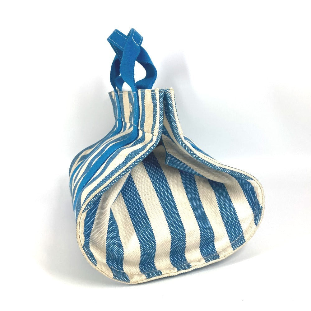 HERMES Handbag canvas blue Tote Bag Cannes PM