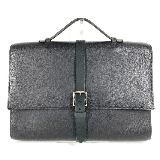 HERMES Business bag leather black Etrivieres Document