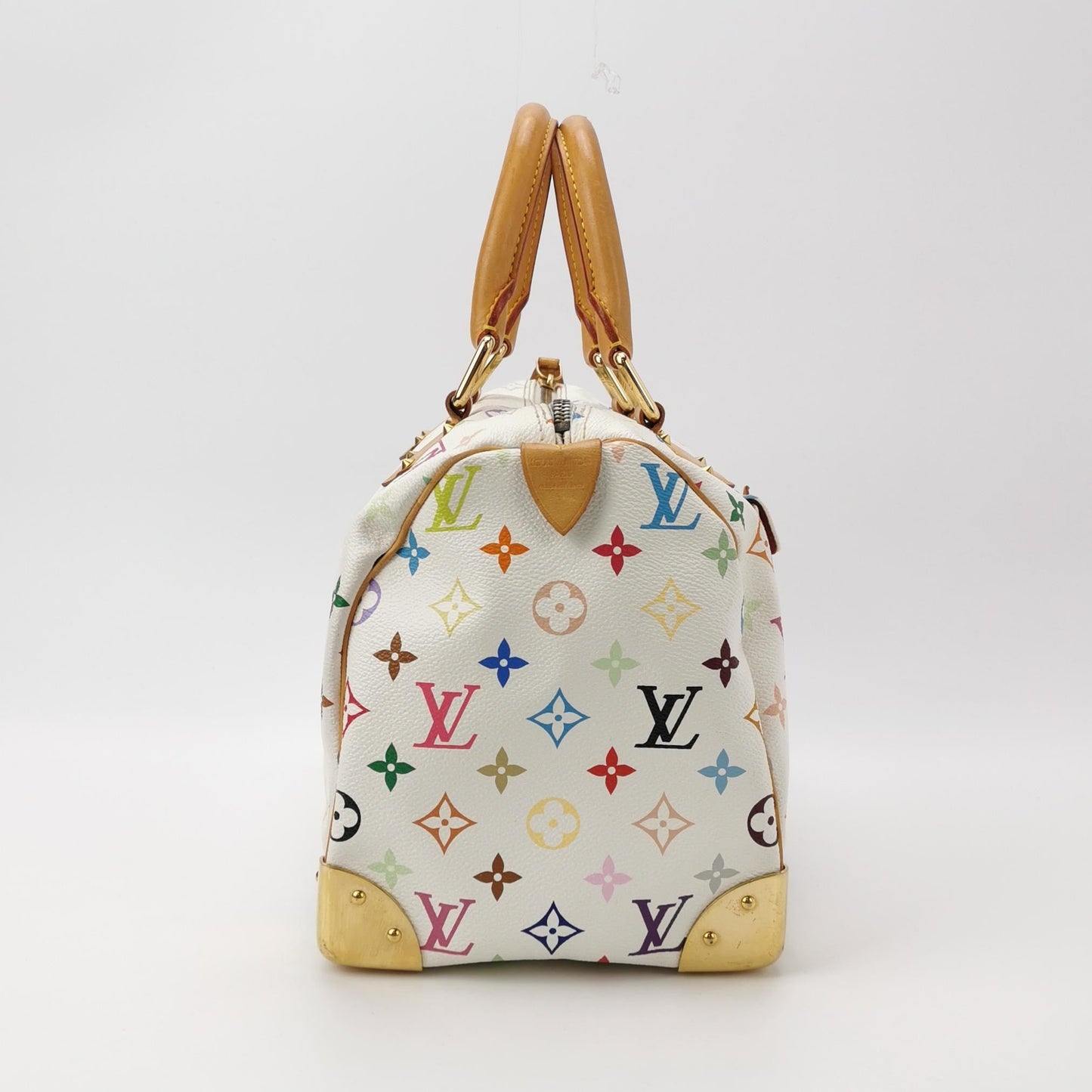 Louis Vuitton x Takashi Murakami Speedy 30 Lock White Multicolor