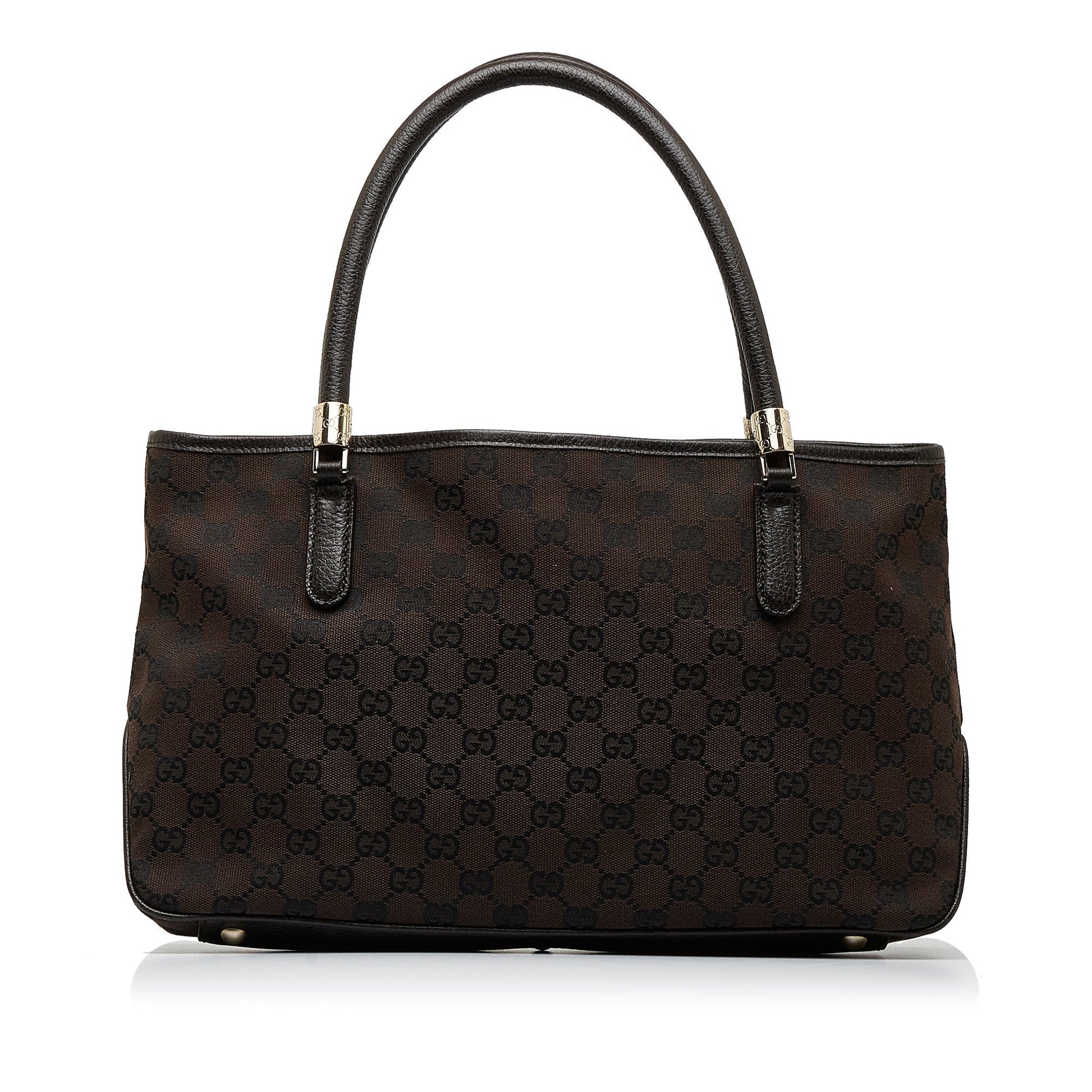 Gucci Leather Canvas Tote