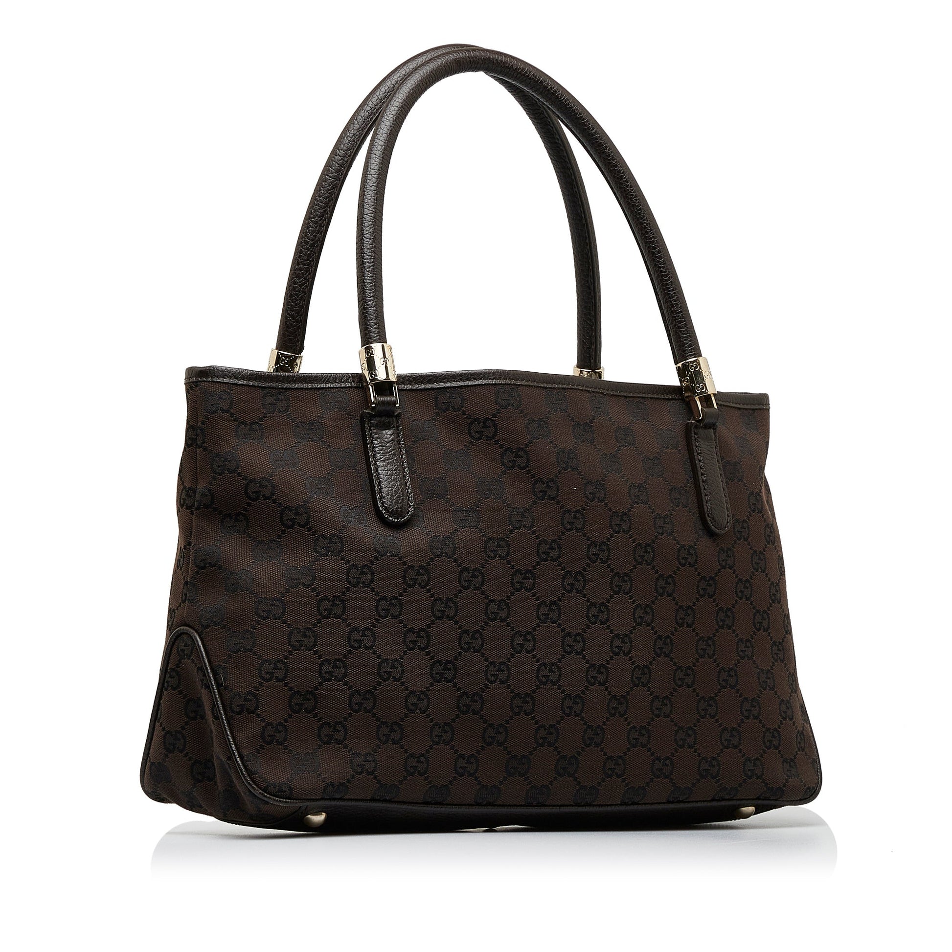Gucci Leather Canvas Tote