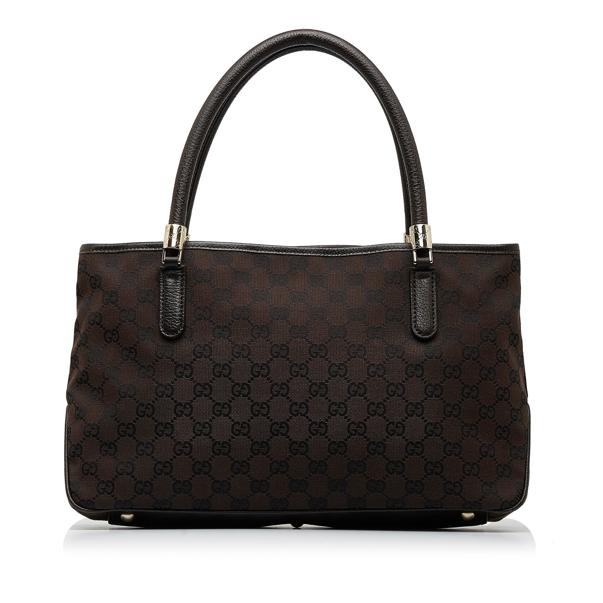 Gucci Leather Canvas Tote