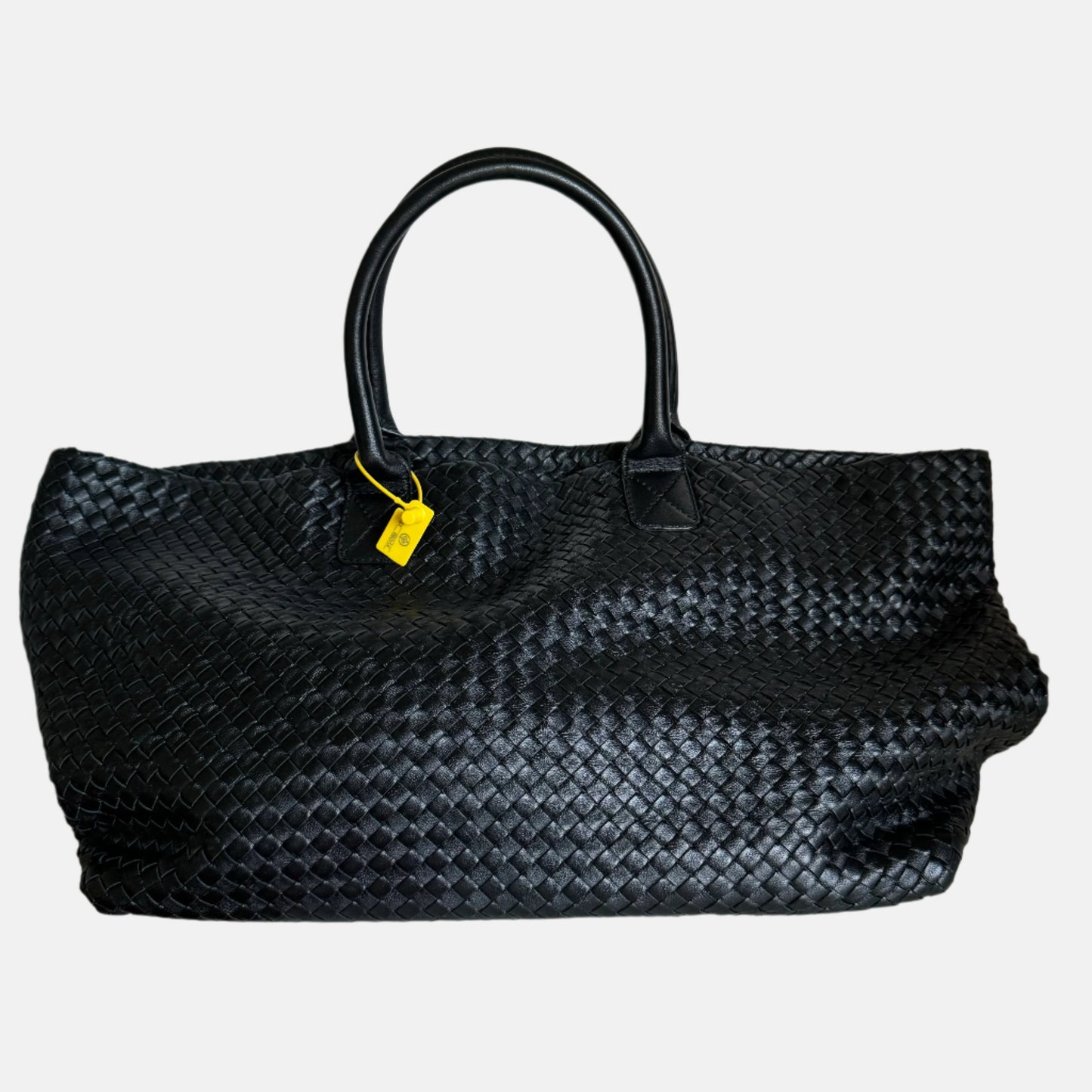 Bottega Veneta Cabat Large Intreccio Leather Tote Bag Black 40cm