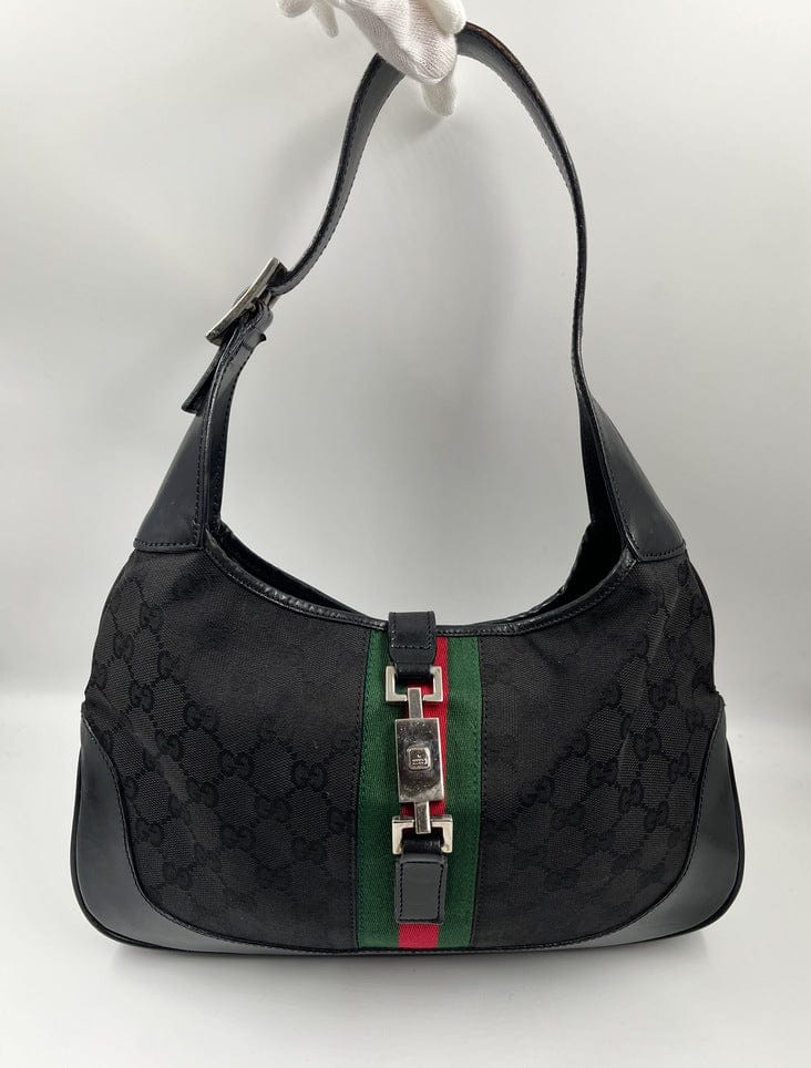 Gucci Nylon Leather Canvas Shoulder Bag
