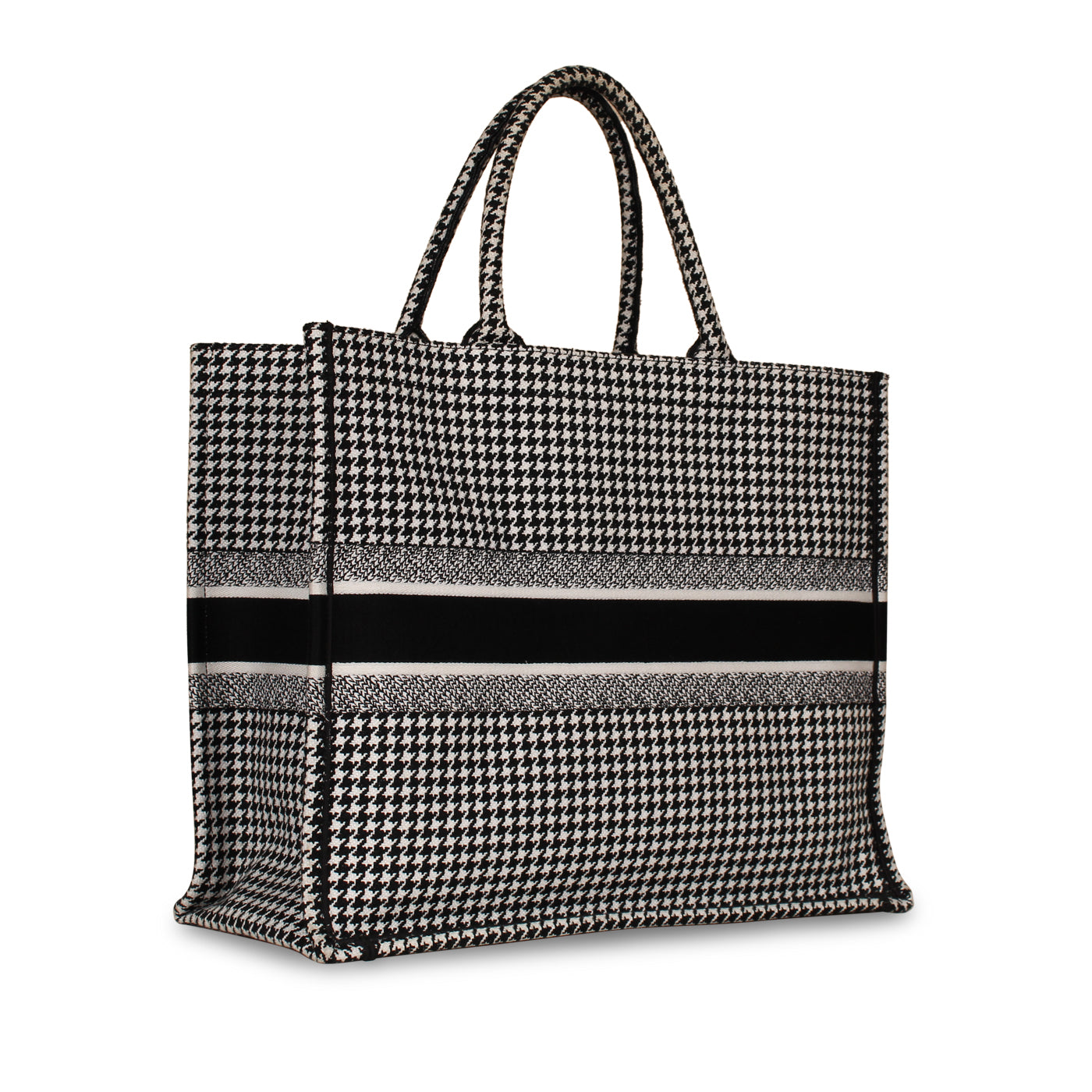 Dior Lou Book Tote Leather Canvas Tote