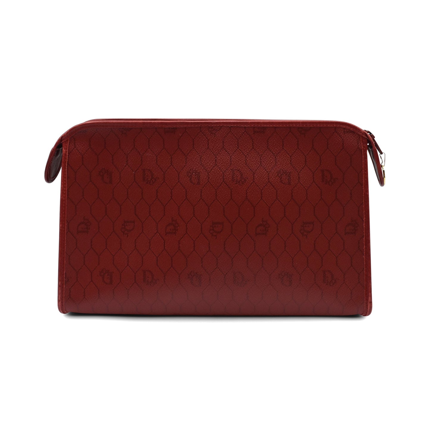 Dior Monogram Leather Canvas Clutch