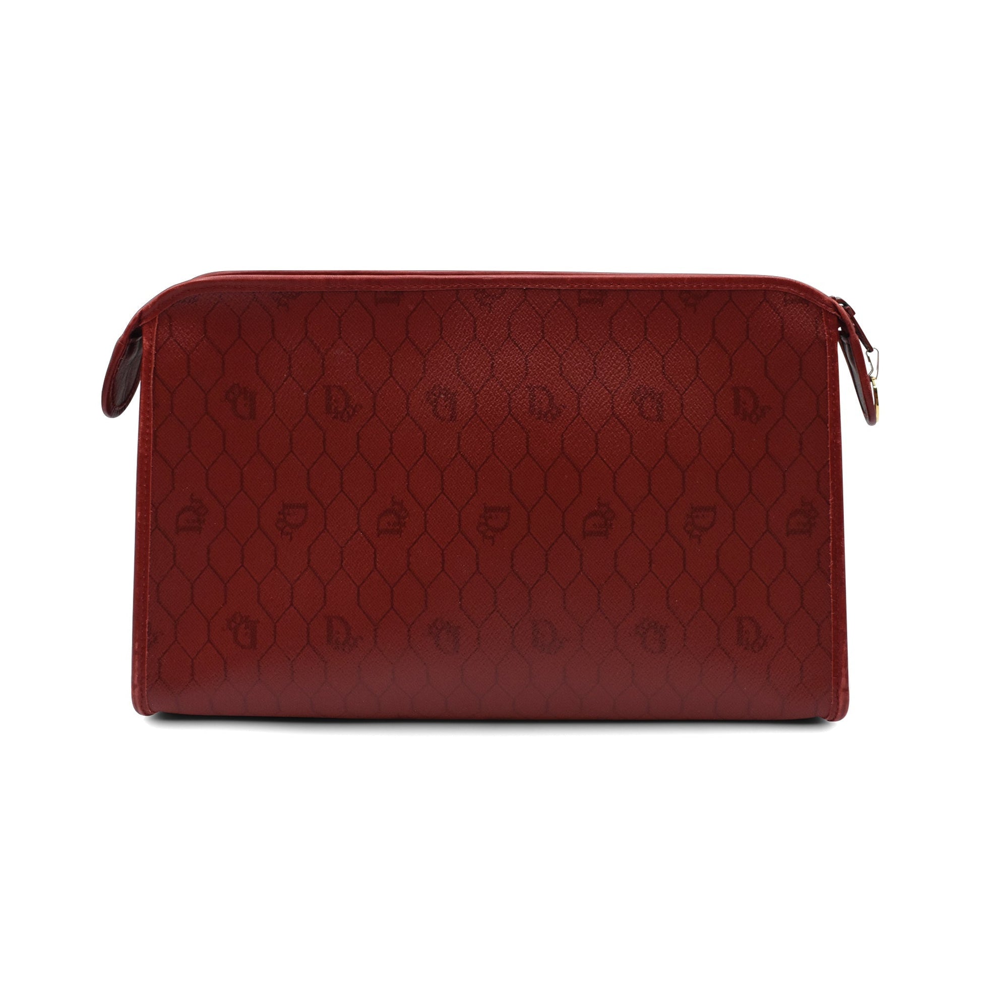 Dior Monogram Leather Canvas Clutch