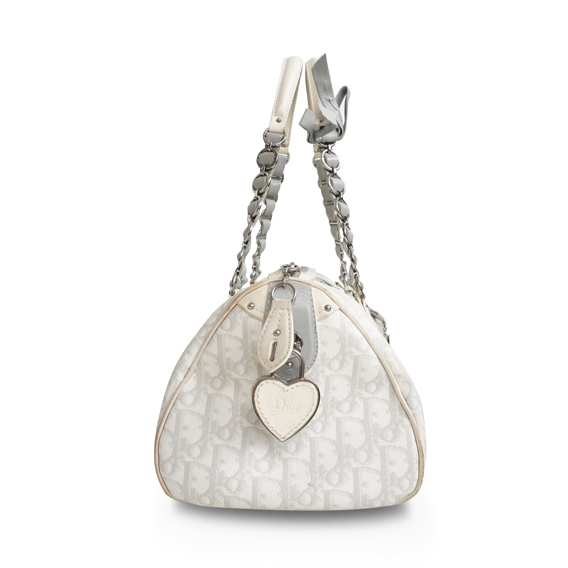 Dior Monogram Chain Leather Shoulder Bag