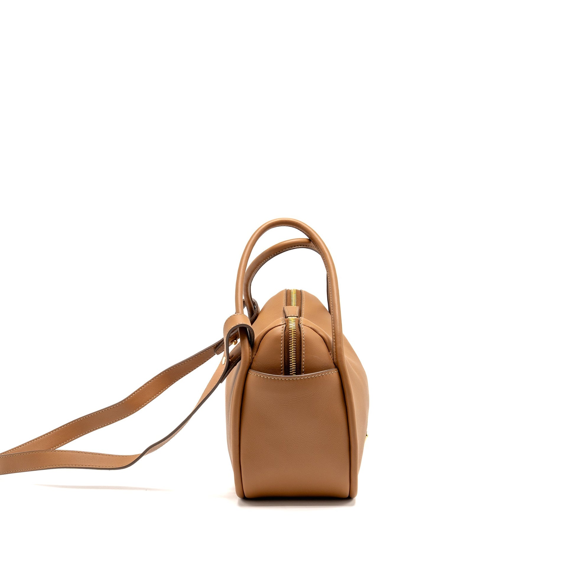 Prada Darling Handbag Calfskin Caramel