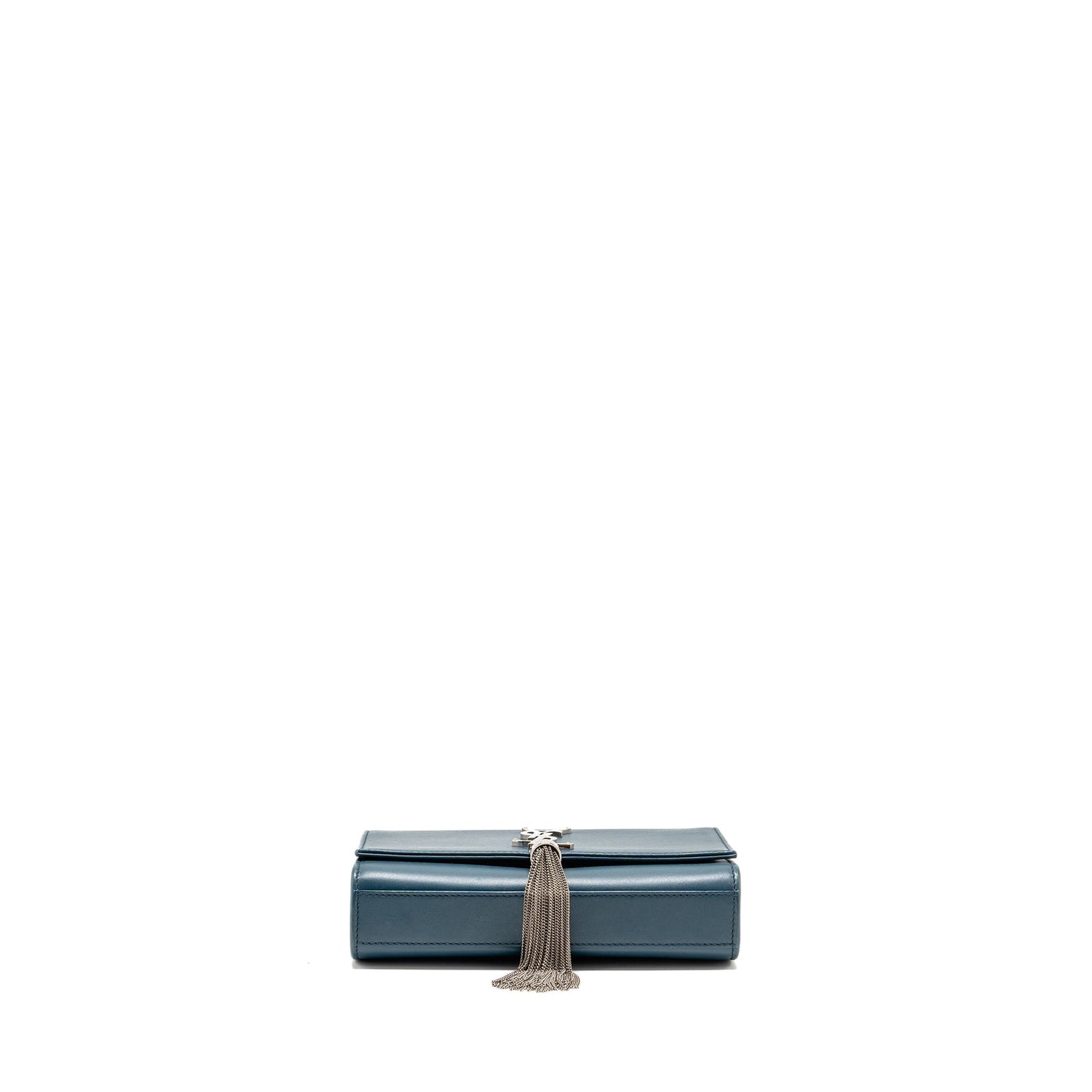 Saint Laurent/ Small Kate Purse with Tassel Caflskin Blue