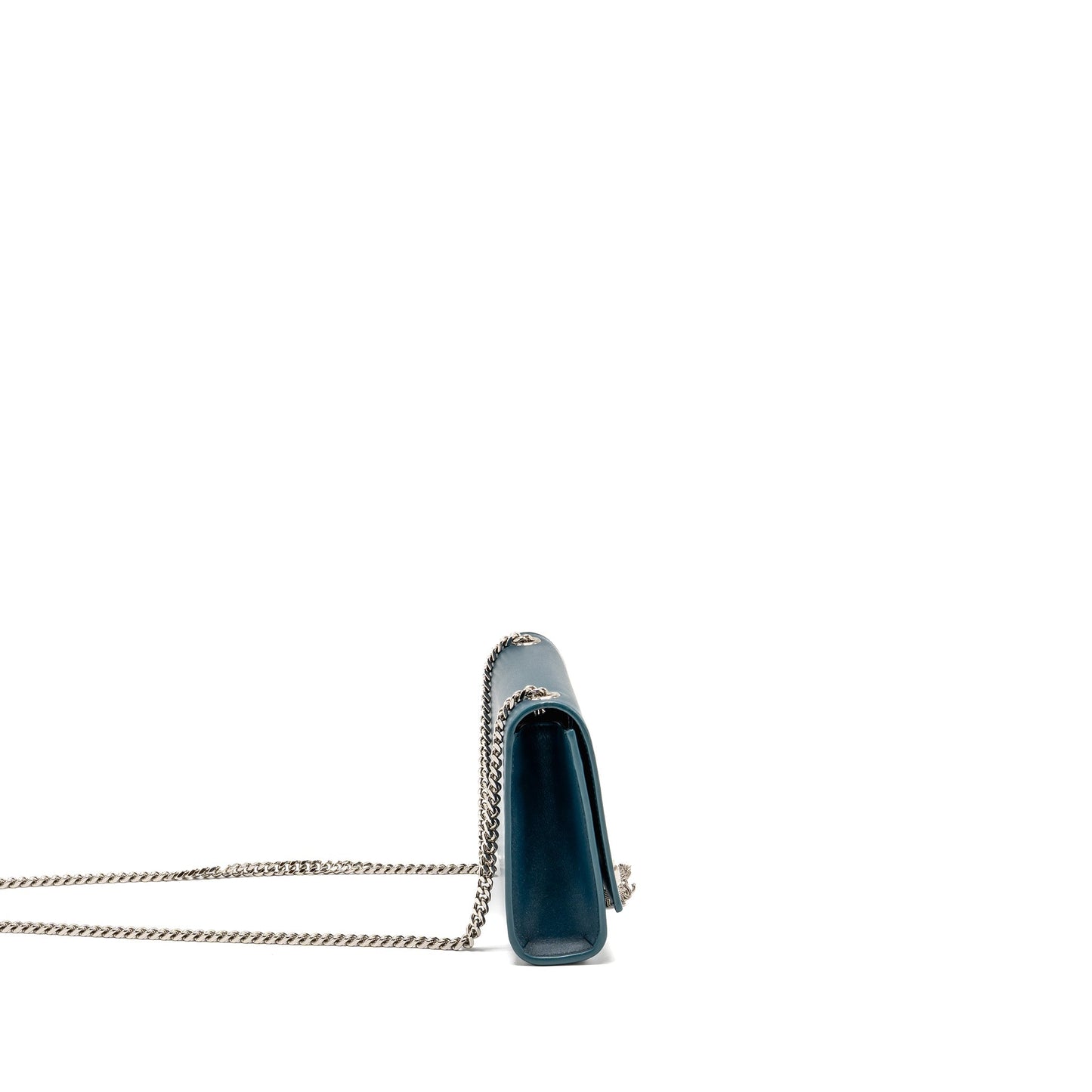 Saint Laurent/ Small Kate Purse with Tassel Caflskin Blue