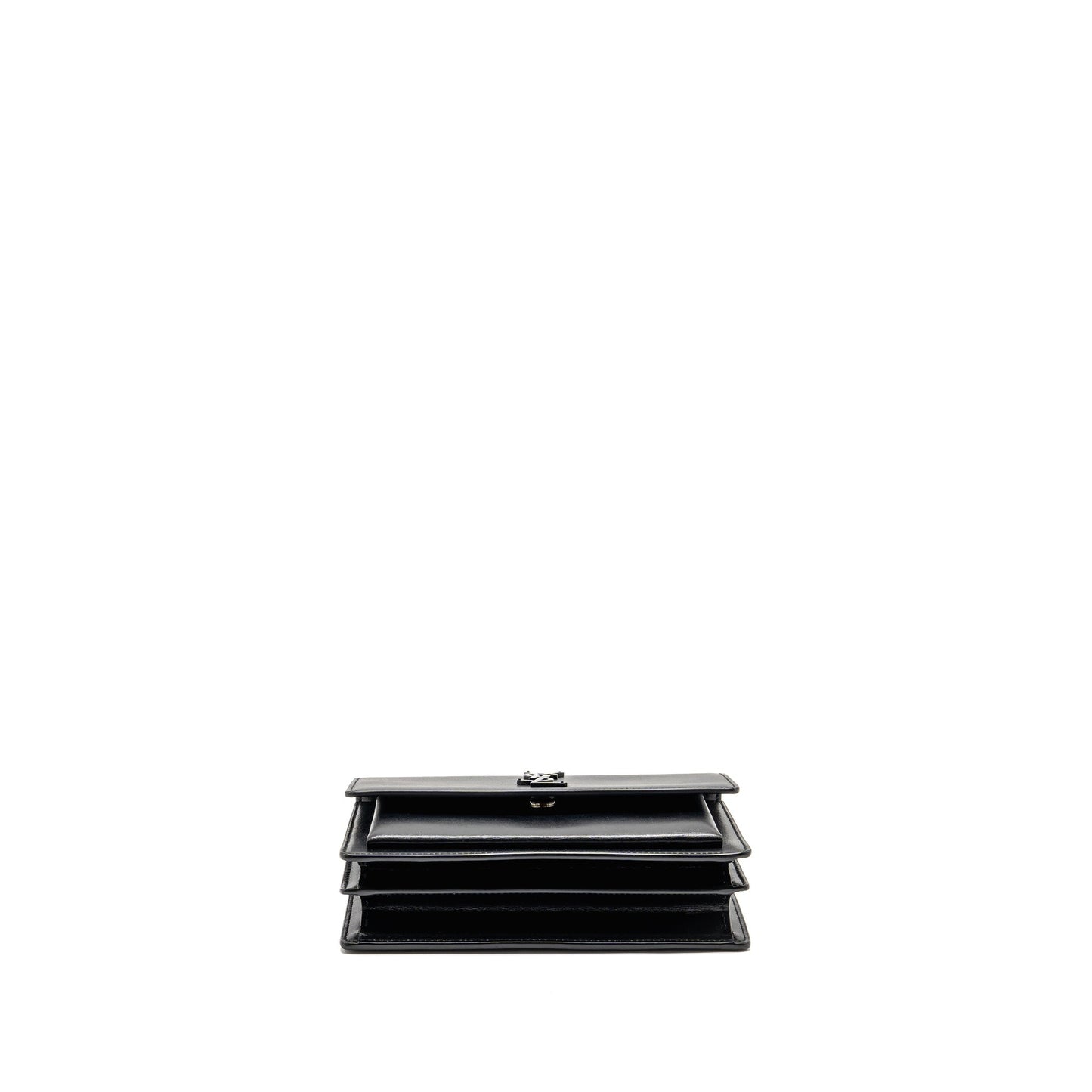 Saint Laurent / Medium Sunset Purse Black Calfskin Black Hardware
