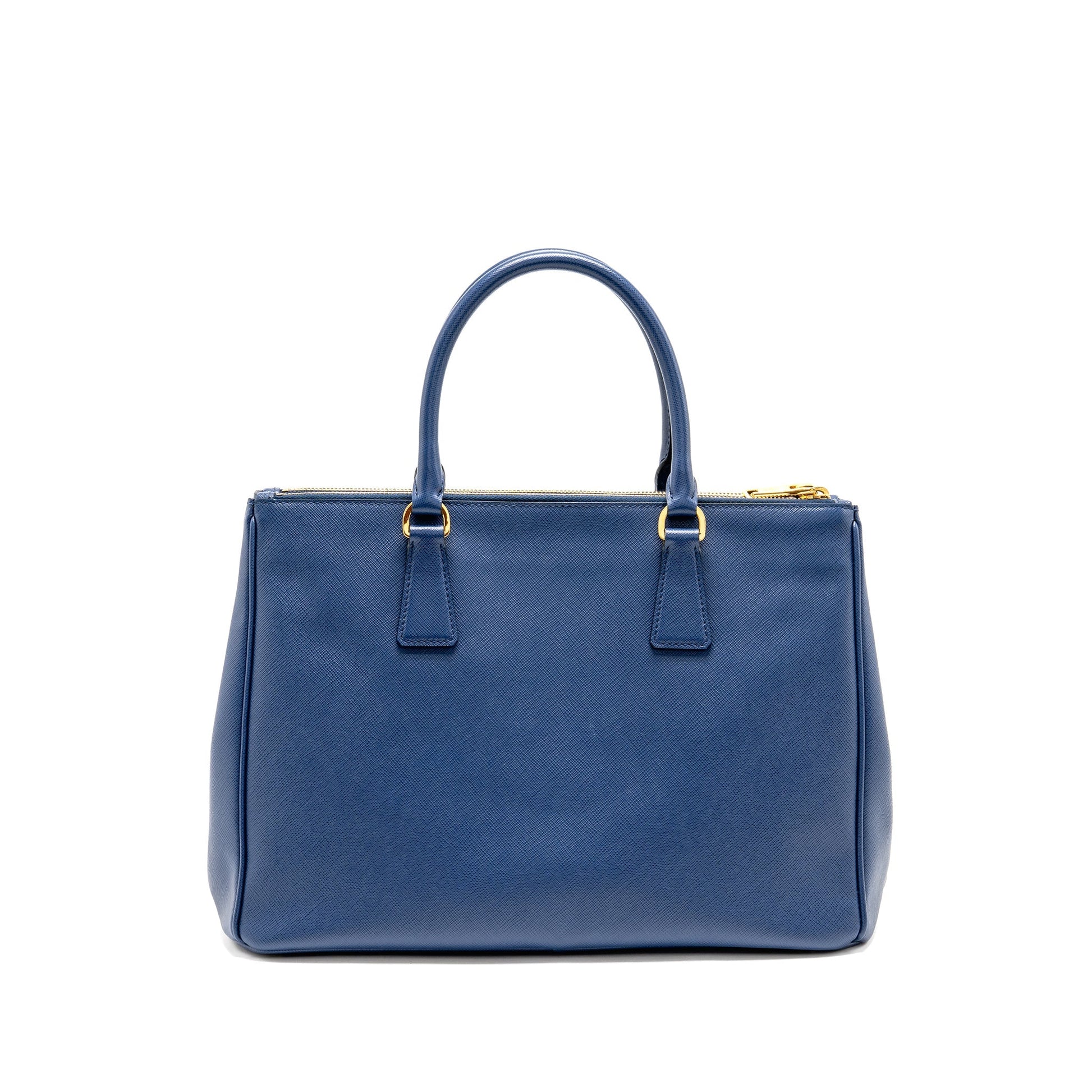 Prada Large Saffiano Tote Purse Galleria Saffiano Leather Bluette