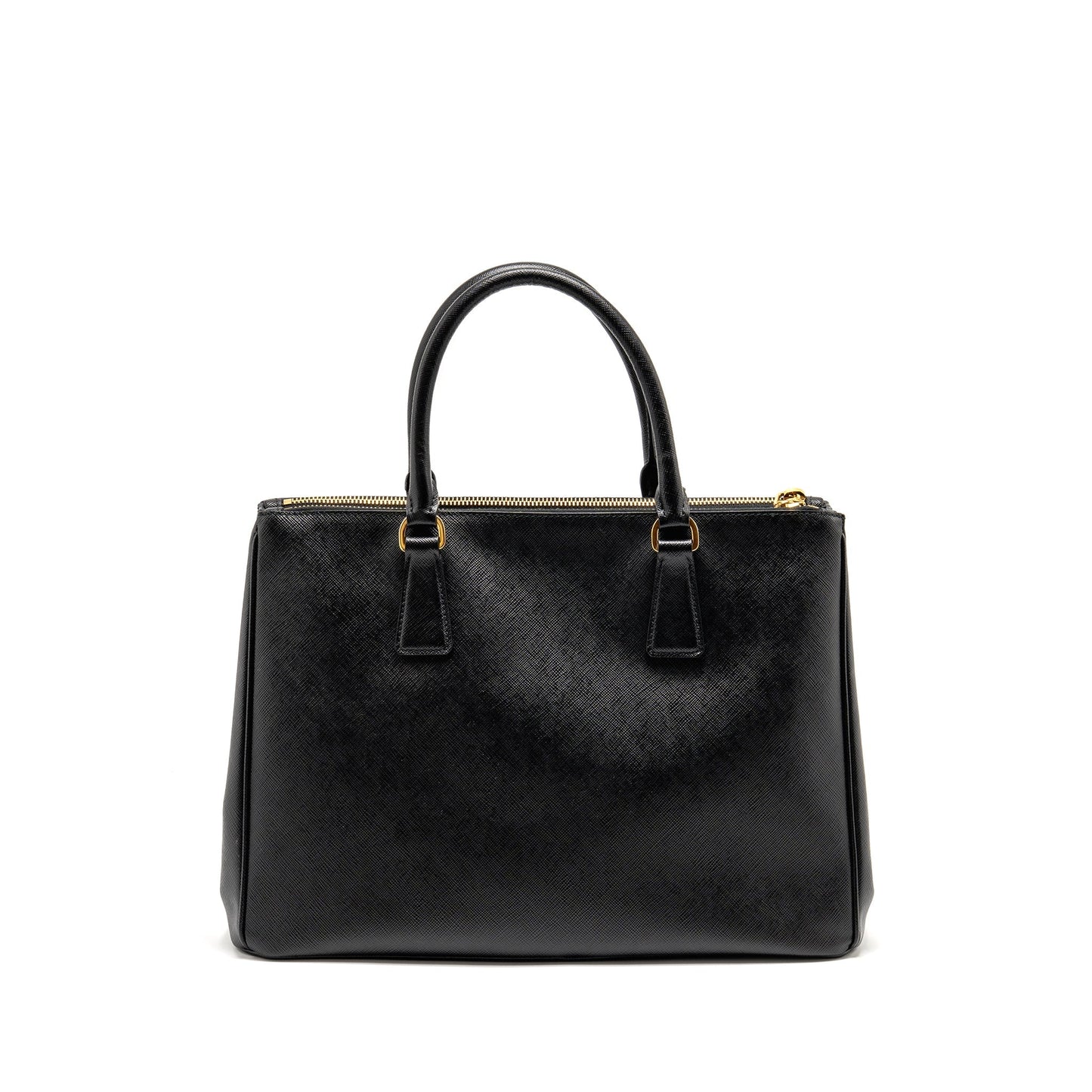 Prada Large Saffiano Tote Purse Leather Black