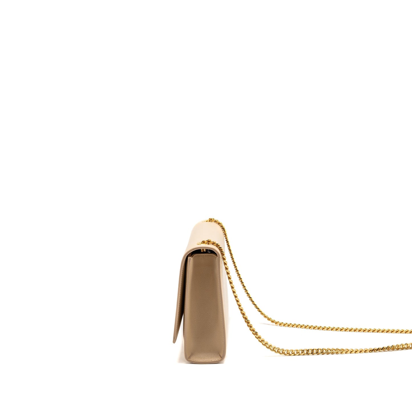 Saint Laurent/ Kate Medium Grained Calfskin Dark Beige
