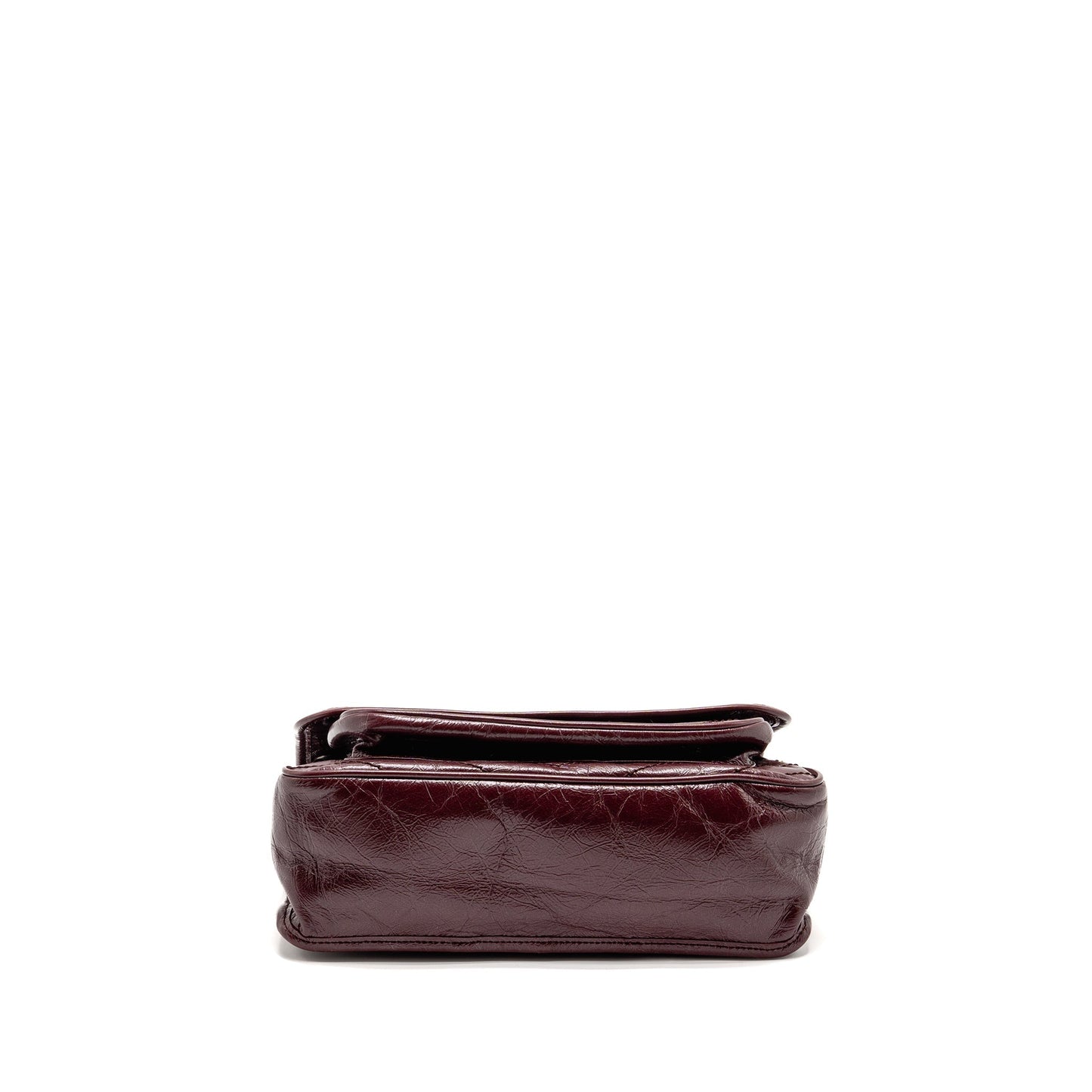 Saint Laurent Medium Niki Mini Purse Calfskin Burgundy Ruthenium