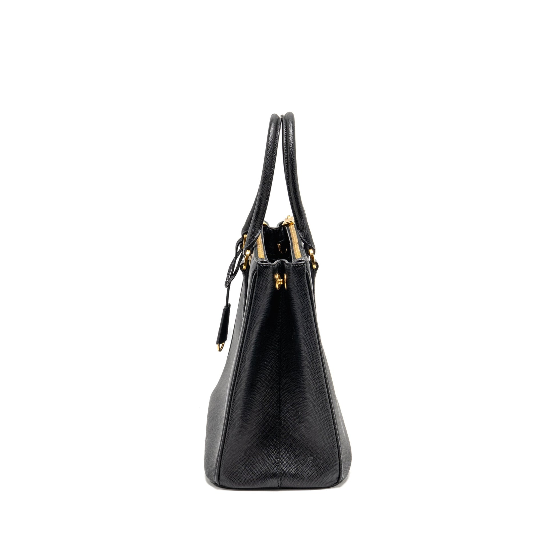 Prada Large Saffiano Tote Purse Galleria Saffiano Leather Black
