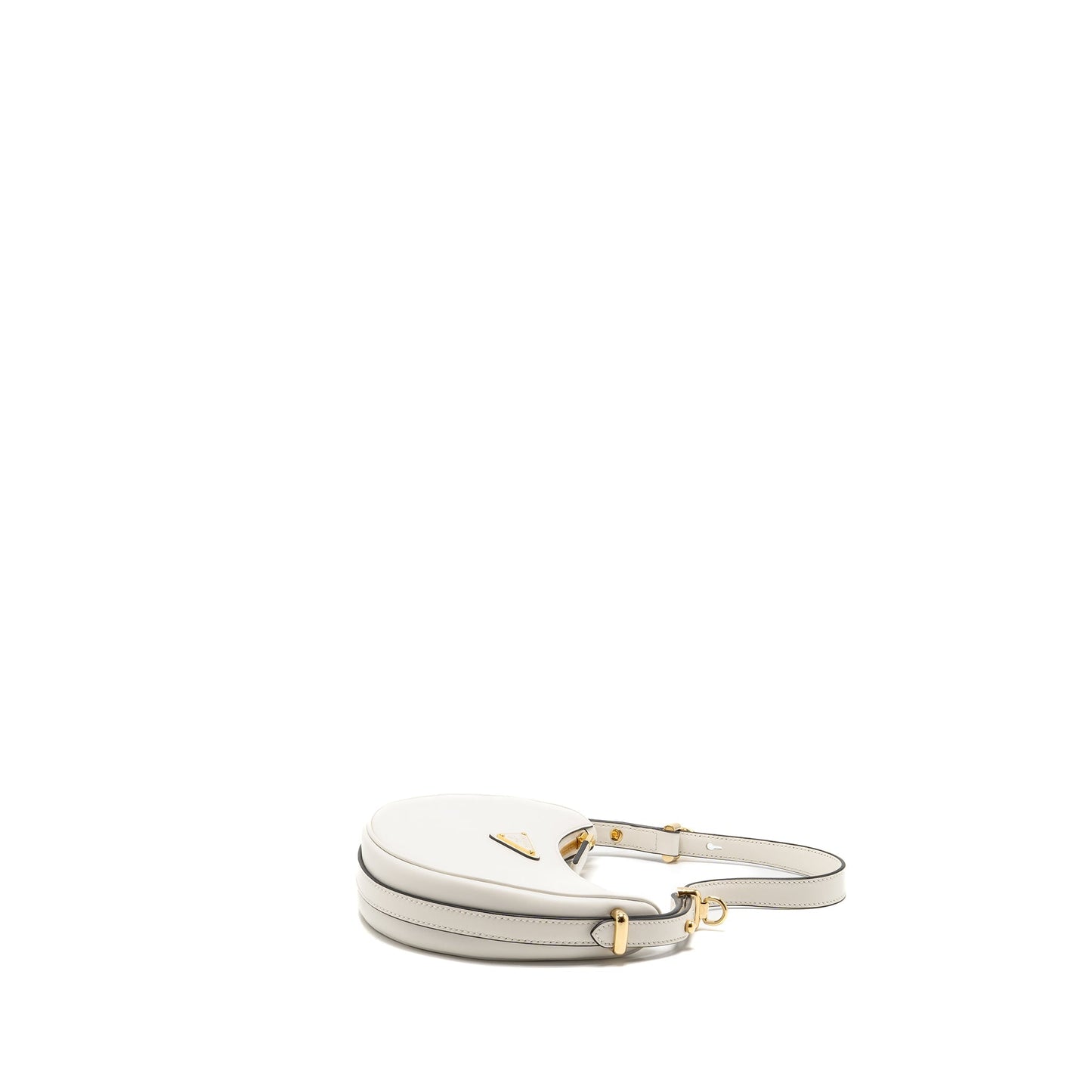 Prada Arqué Small Mini Purse Calfskin White