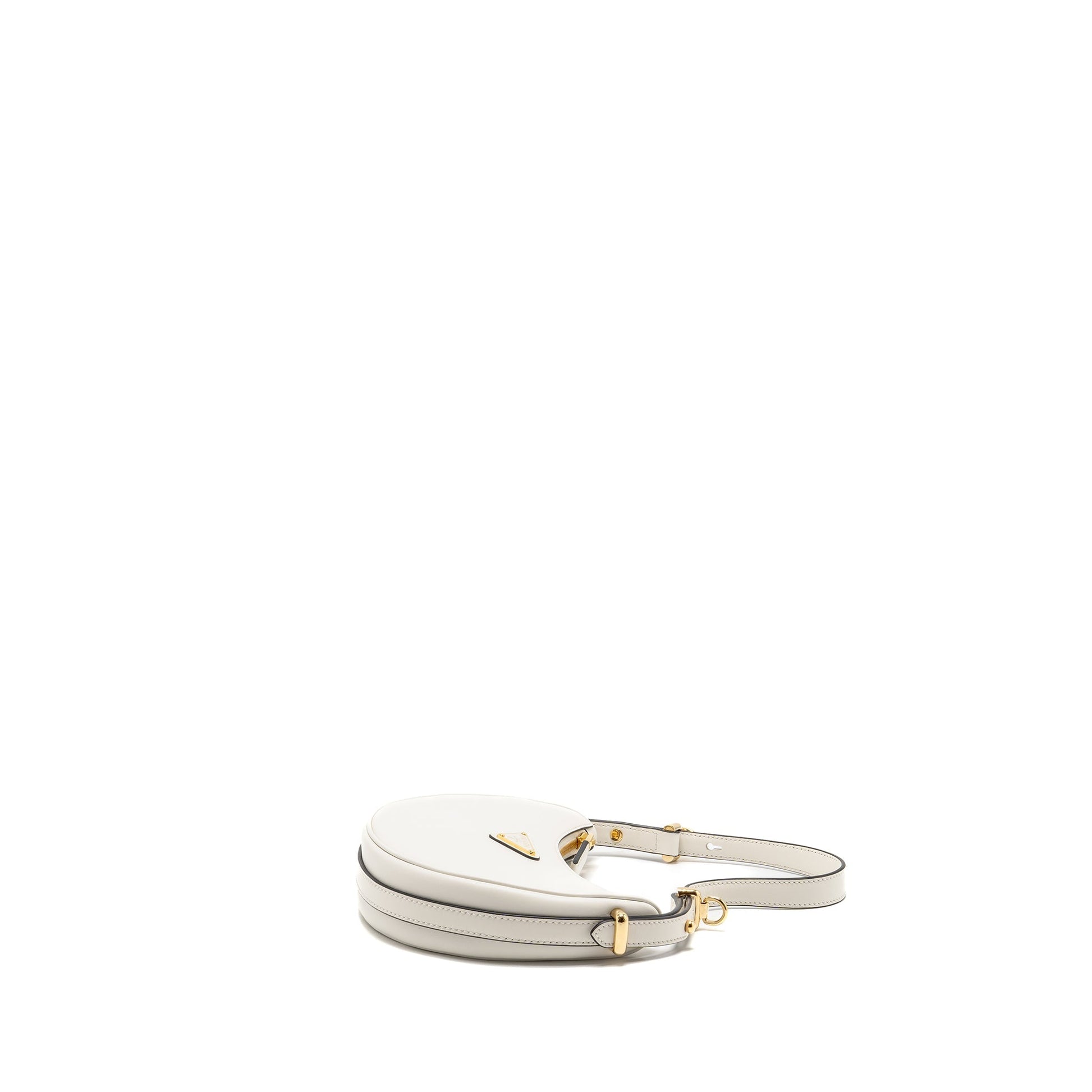 Prada Arqué Small Mini Purse Calfskin White