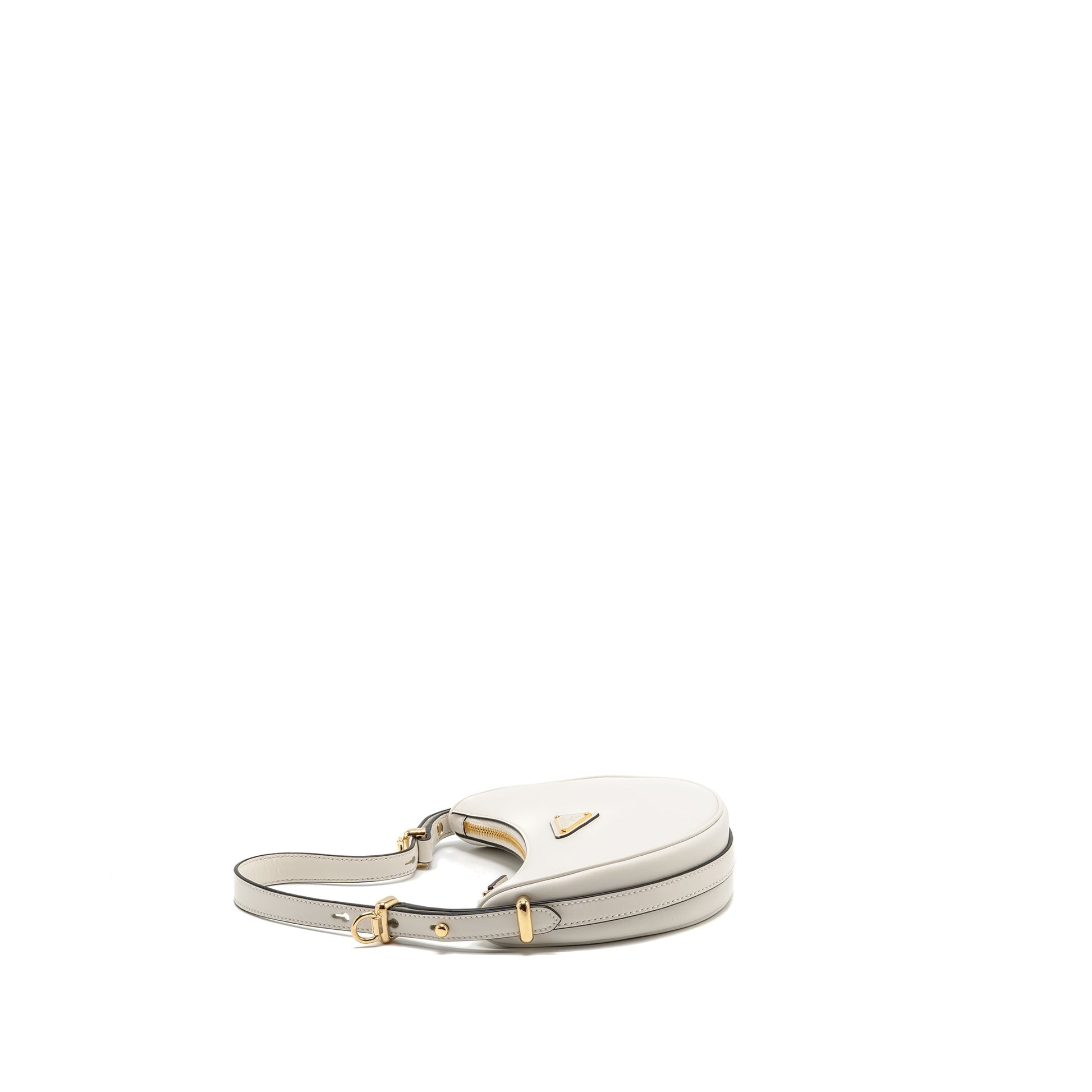 Prada Arqué Small Mini Purse Calfskin White