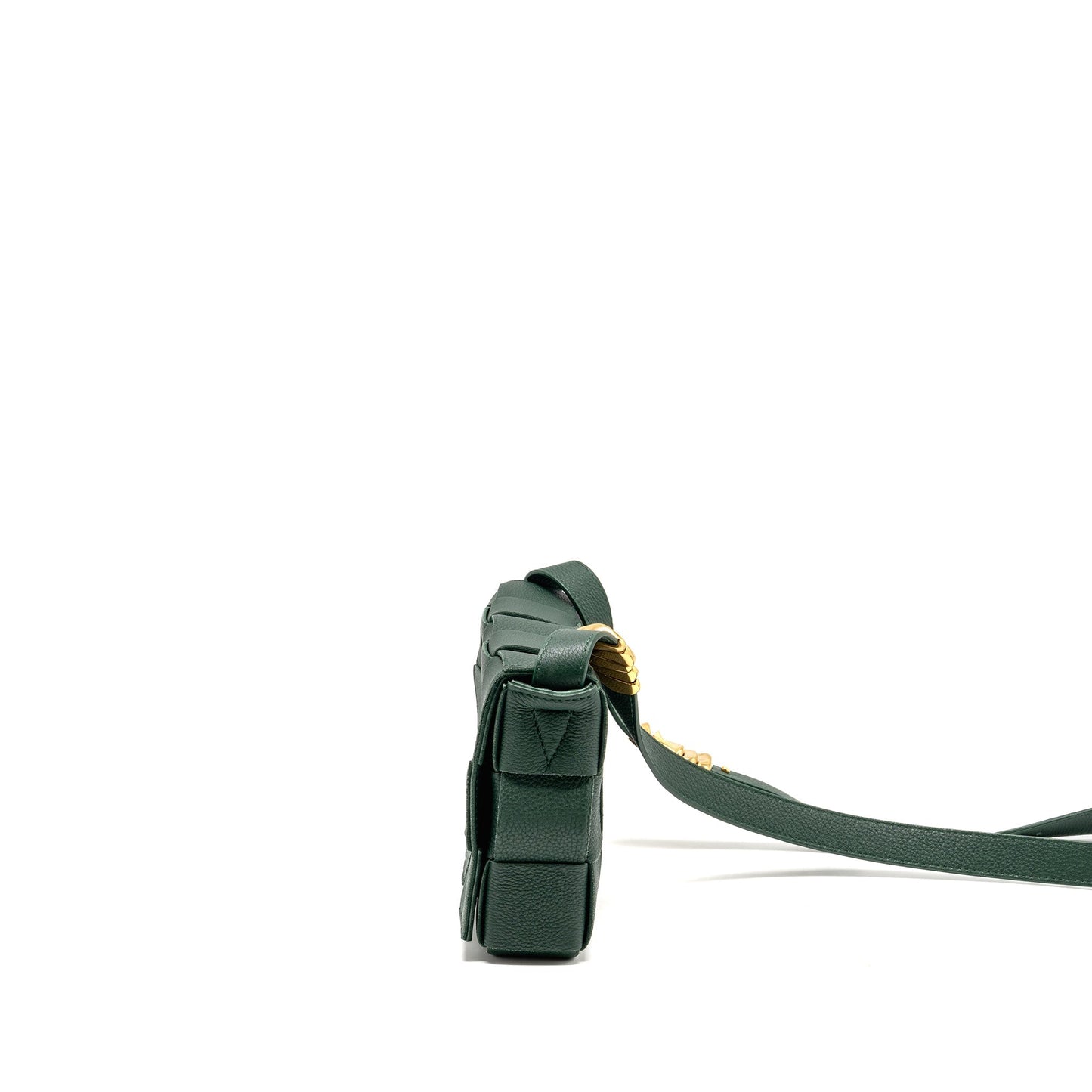 Bottega Veneta small cassette Purse charm strap limited edition calfskin green
