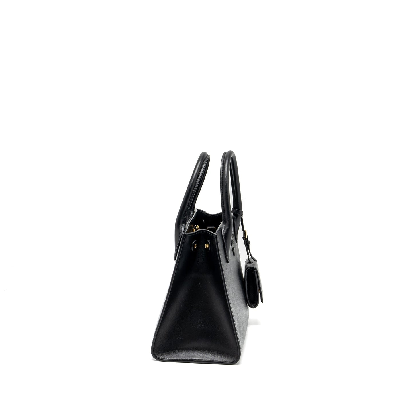 Prada Small Monochrome tote Purse Saffiano calfskin black