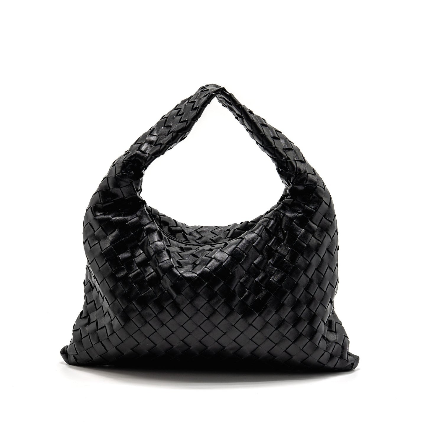 Bottega Veneta Hop Purse Calfskin Black