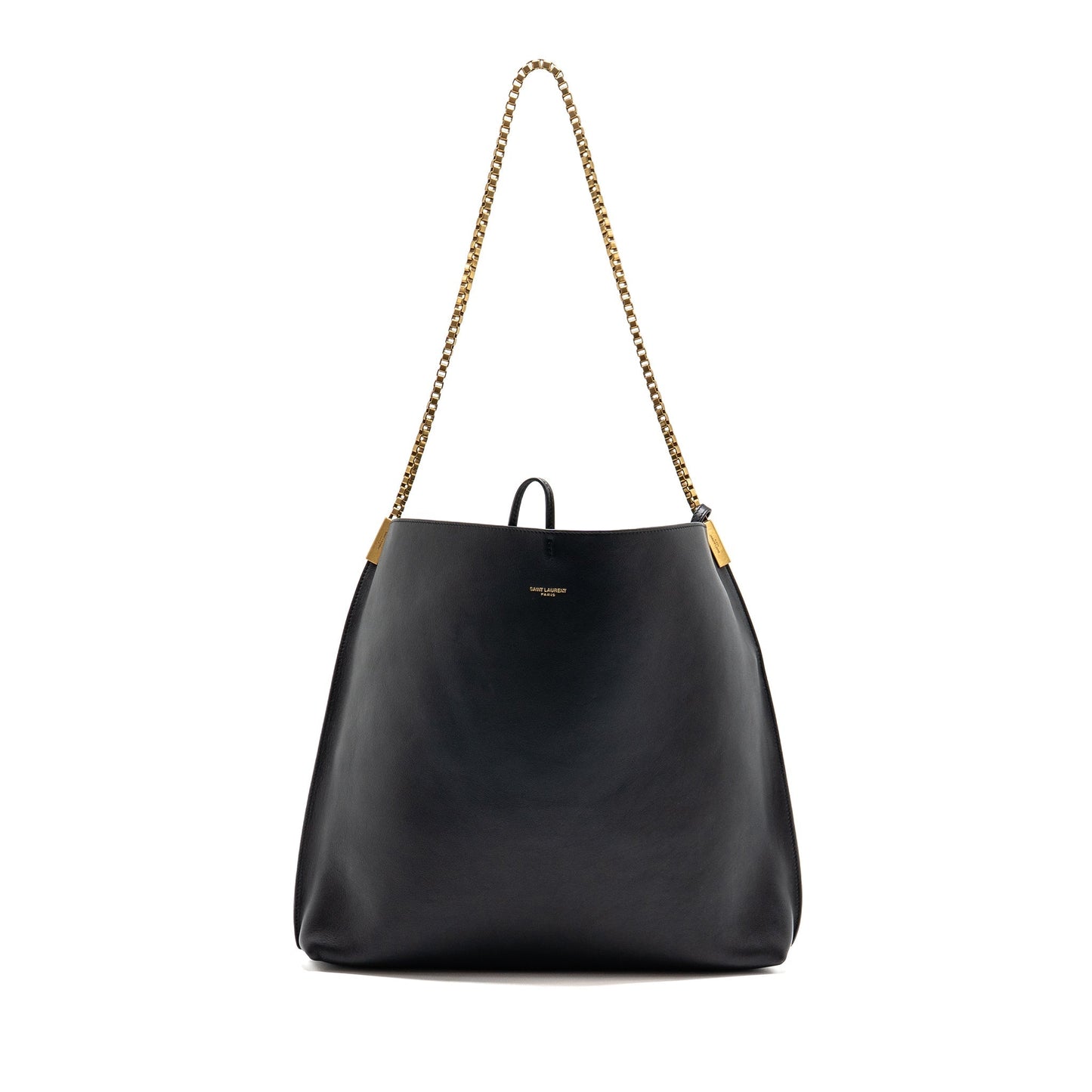 Saint Laurent/ Suzanne Hobo Purse Calfskin Black