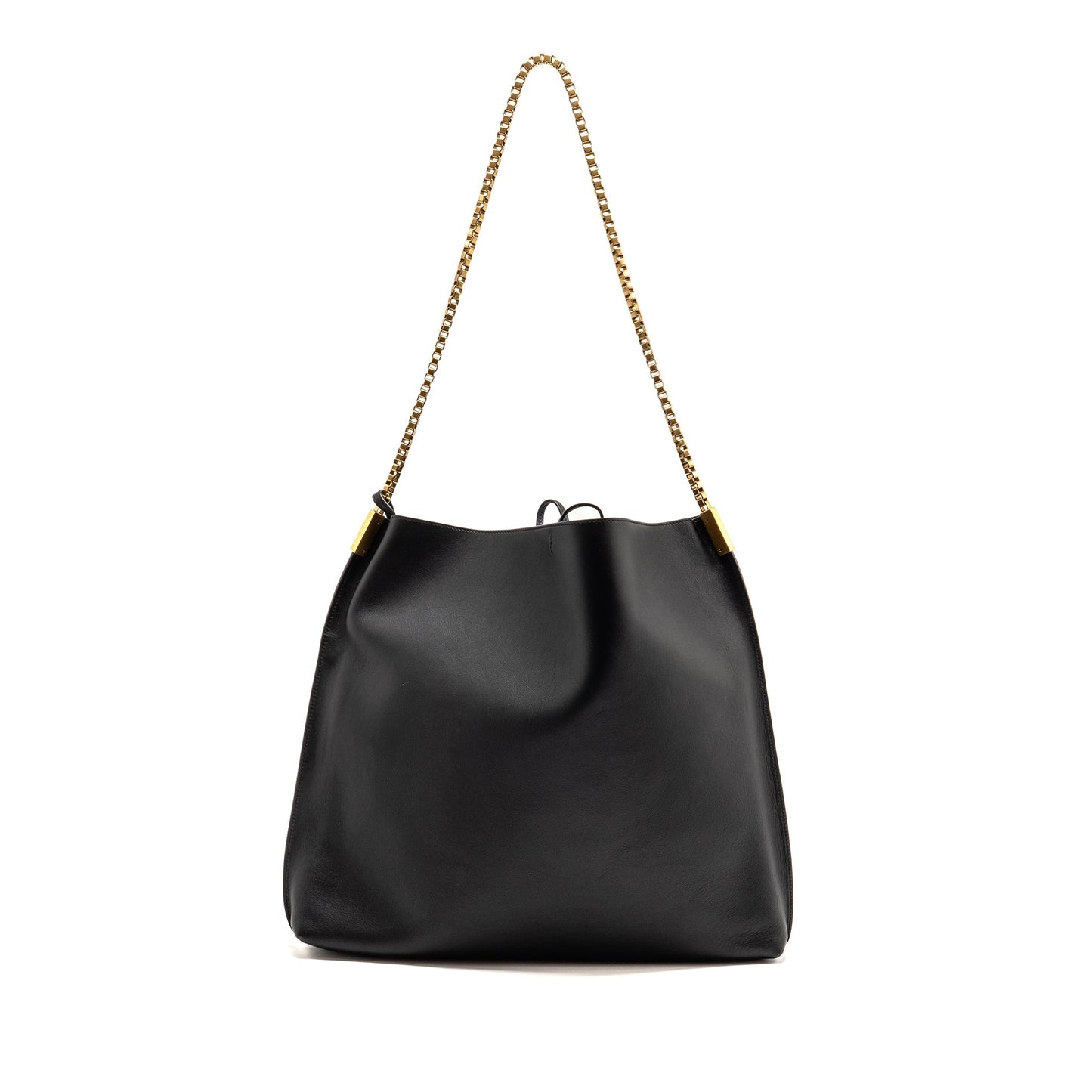 Saint Laurent/ Suzanne Hobo Purse Calfskin Black