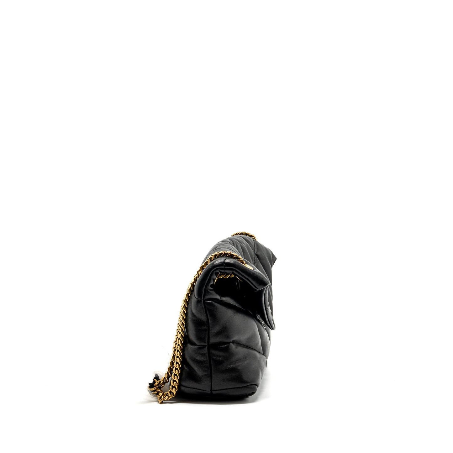 Saint Laurent/ Small Puffer Purse Nappa Black Multicolour Hardware