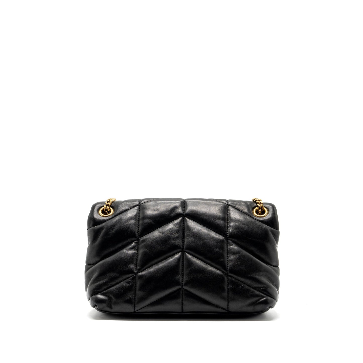 Saint Laurent/ Small Puffer Purse Nappa Black Multicolour Hardware