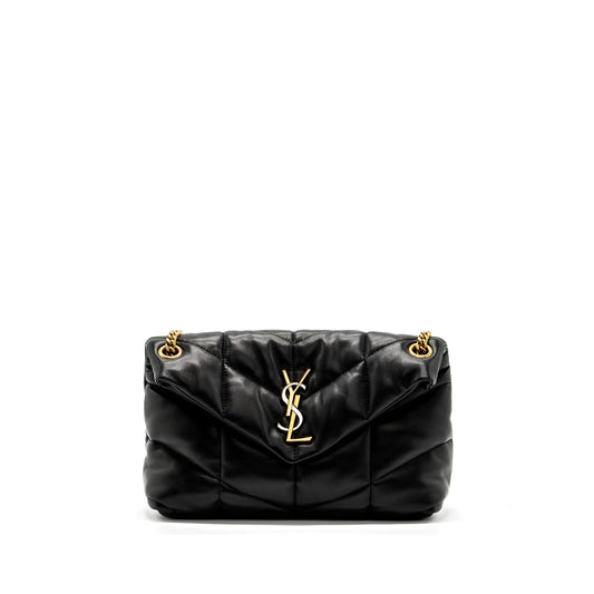 Saint Laurent/ Small Puffer Purse Nappa Black Multicolour Hardware