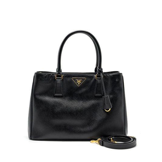 Prada Saffiano tote Purse Leather Black