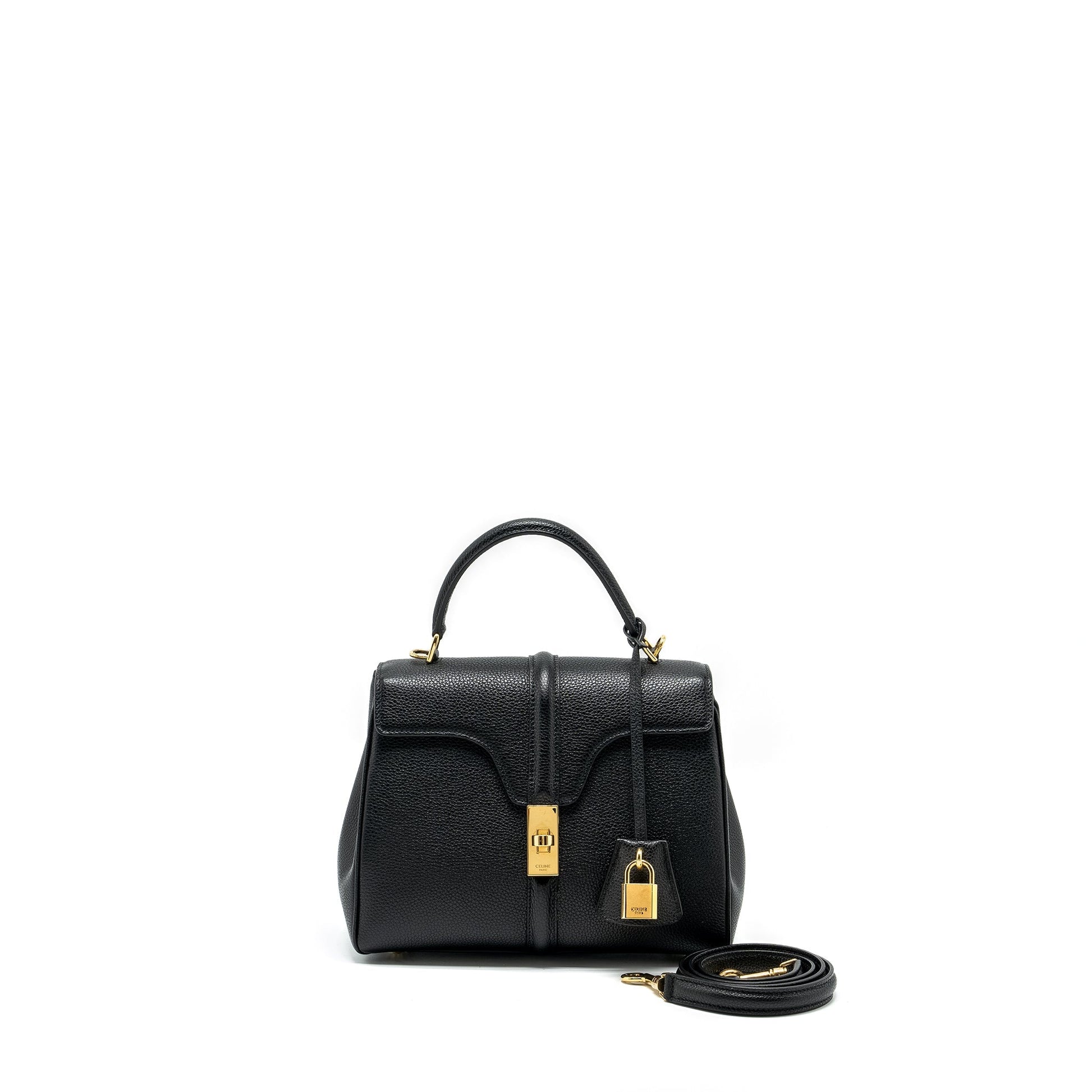 Celine Small Bag Grained Calfskin Black GHW