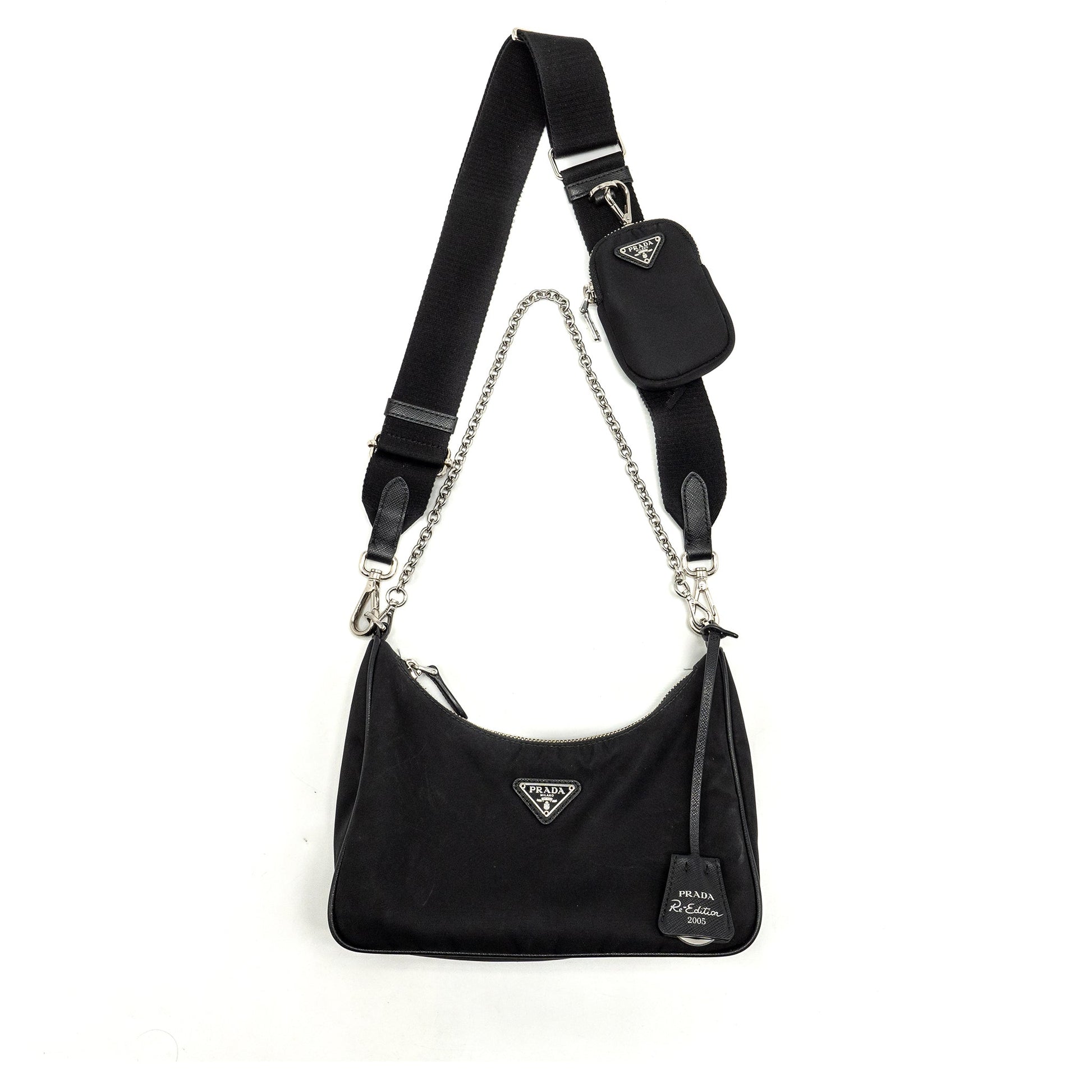 Prada Re-Edtion 2005 Purse Nylon Black