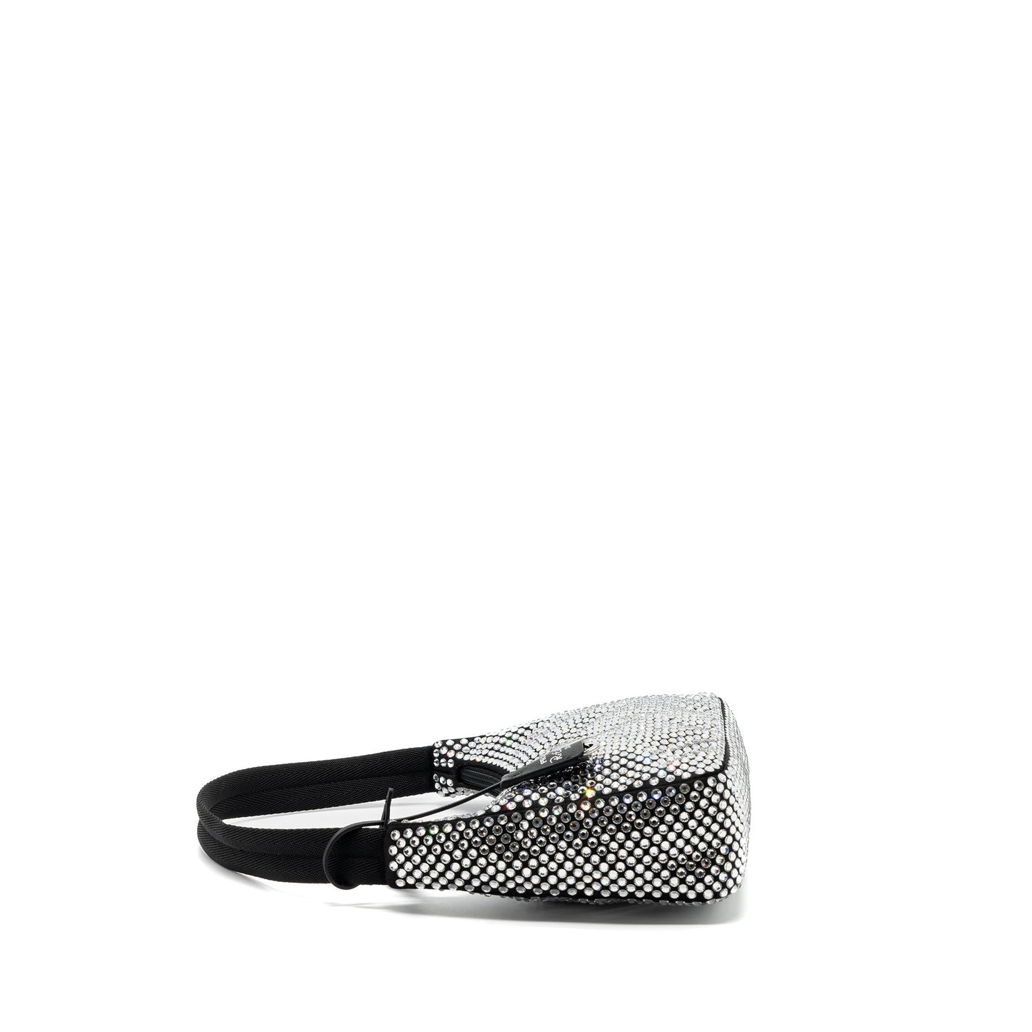 Prada reedition 2000 mini Purse satin with crystal black