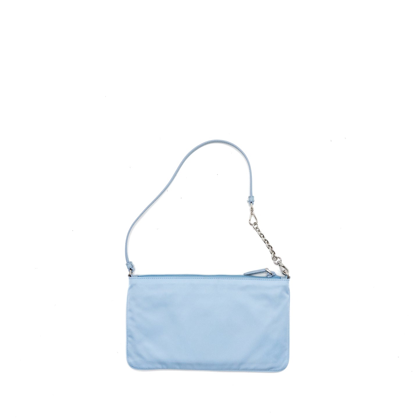 Prada Re-Nylon zip Mini Purse light blue