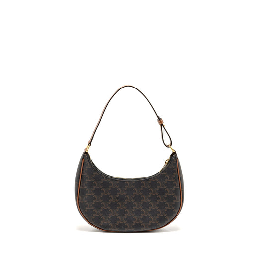 Celine Ava Bag Triomphe canvas / Calfskin tan GHW