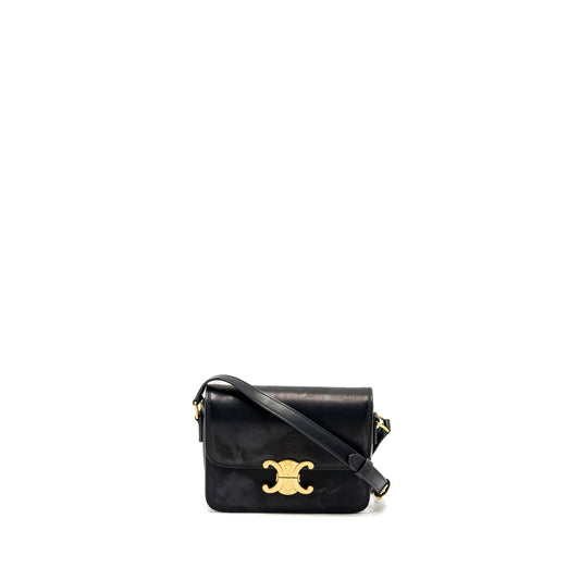 Celine Teen Triomphe Bag Calfskin Black GHW