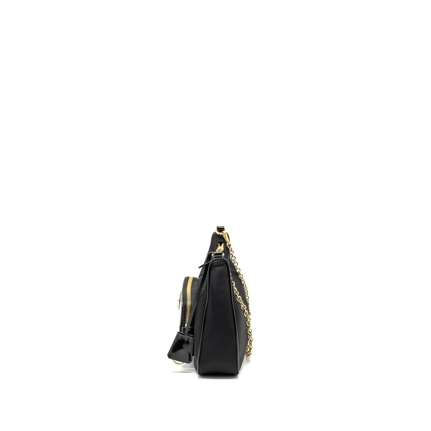 Prada Re-nylon Mini Purse calfskin black