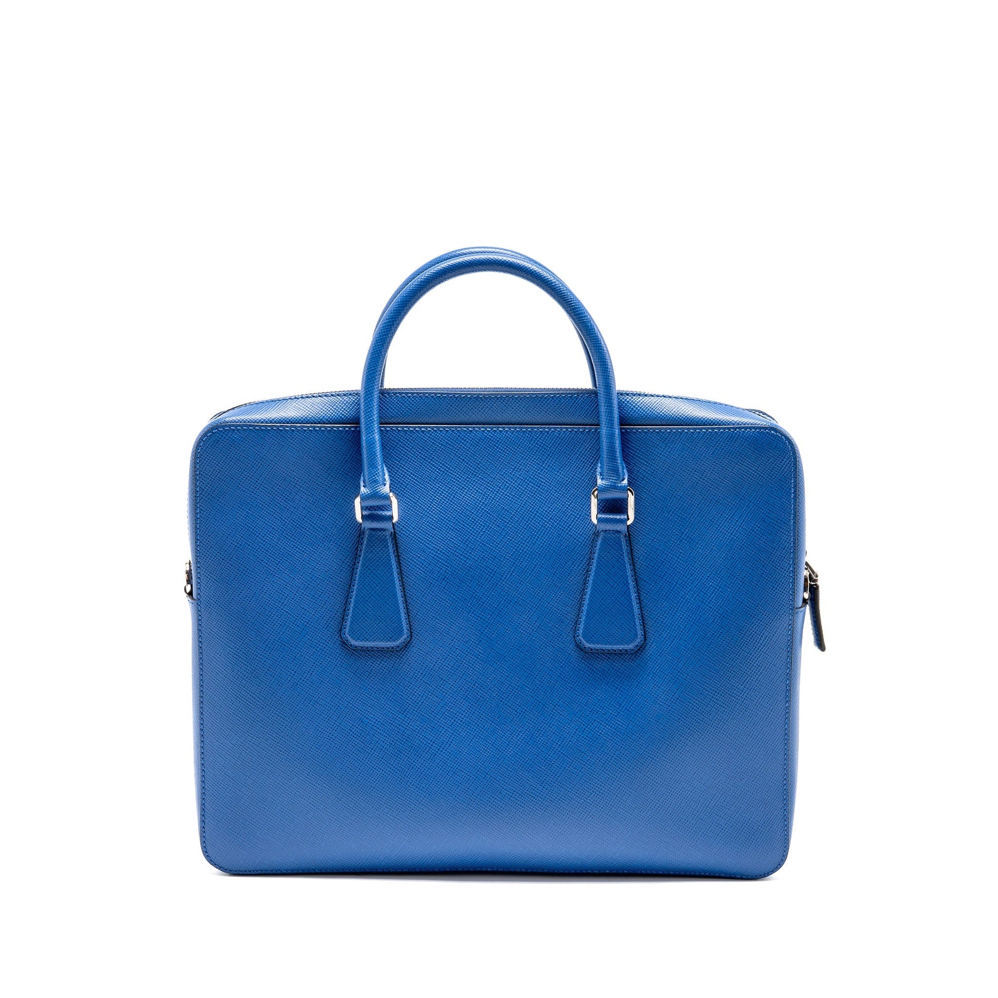 Prada Saffiano Briefcase Azzurro