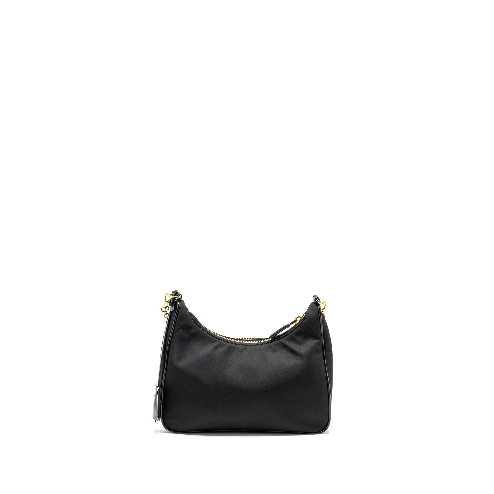 Prada Re-nylon Mini Purse calfskin black