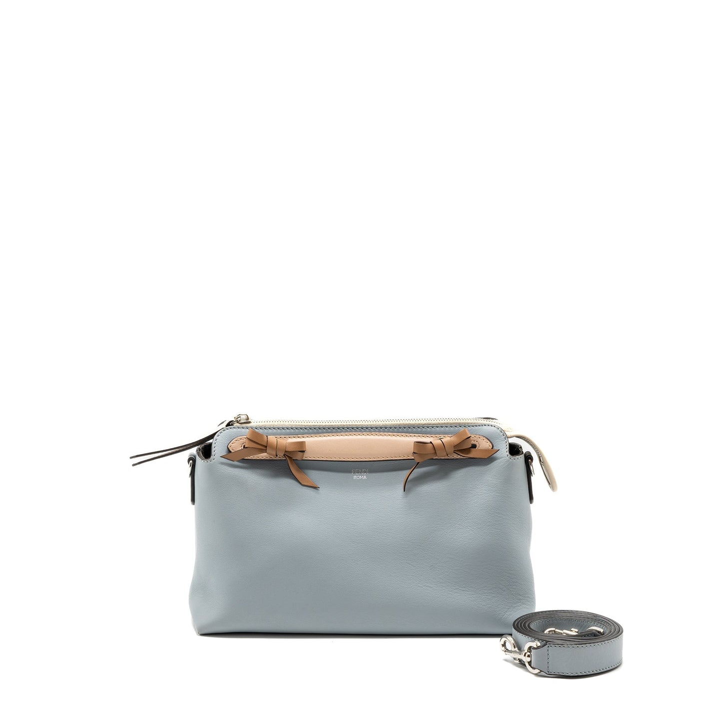 Fendi by the way calfskin multicolour light blue / pink