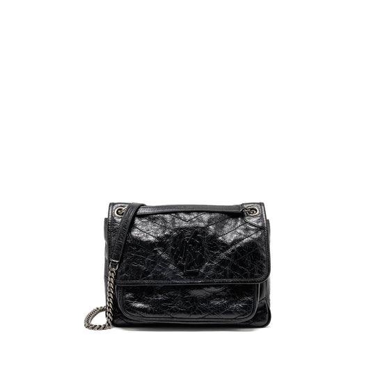 Saint Laurent Medium Niki Calfskin Black