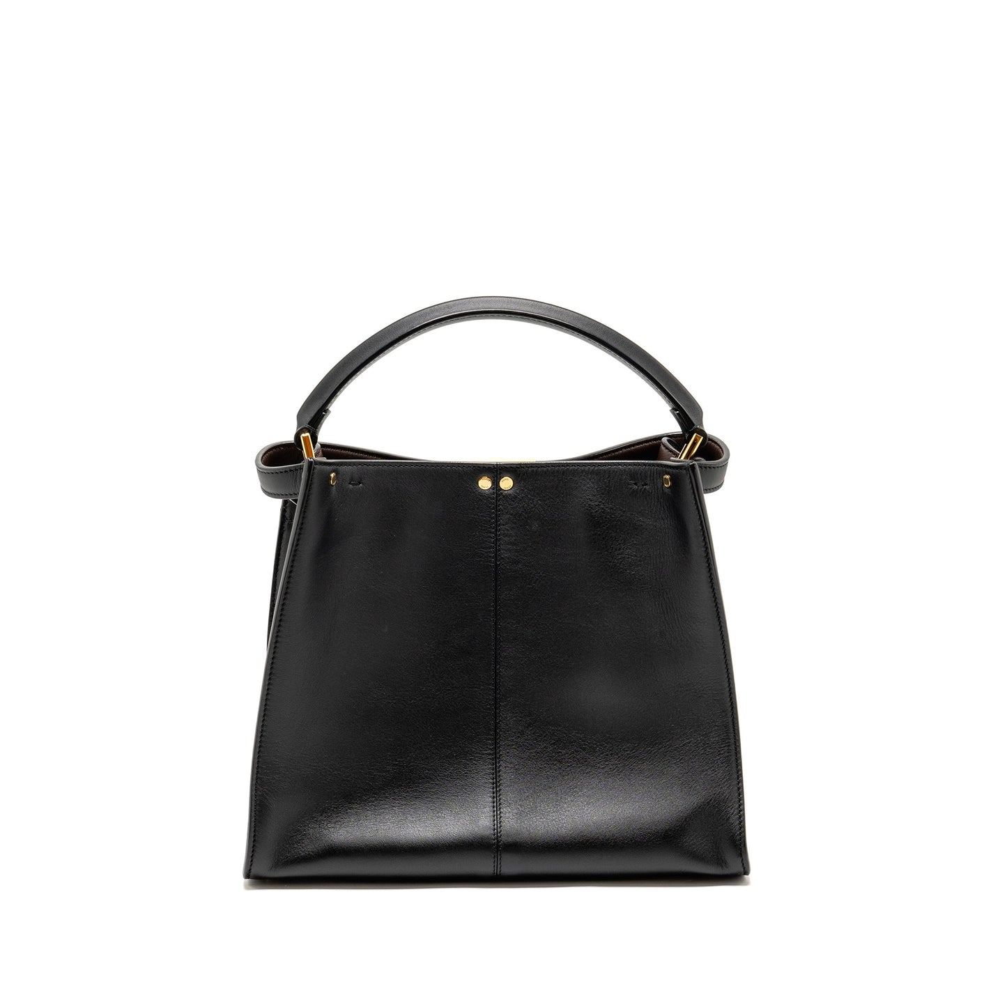Fendi Peekaboo X-Lite Medium Calfskin Black with Flowerland Strap