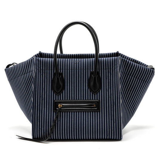Celine phantom luggage bag canvas / leather dark blue / black GHW